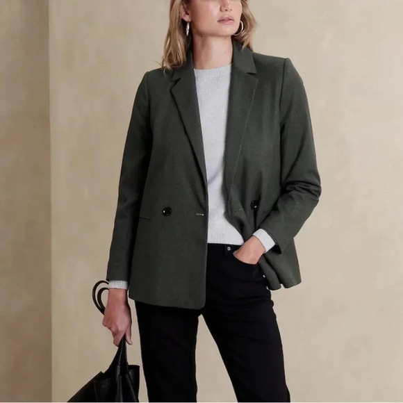 Banana Republic Factory Jackets & Blazers - Banana Republic Flannel Suiting Blazer